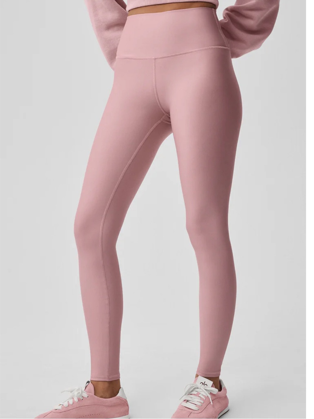 NWT Alo Yoga airlift 7/8 vintage pink leggings